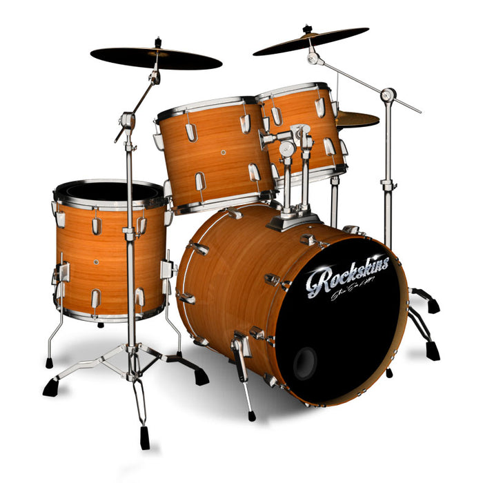 Bamboo Wood Grain Drum Wrap