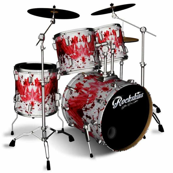 Bloody Fingerpaint Drum Wrap