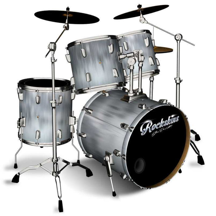 Brushed Metal Sheeting Drum Wrap 12