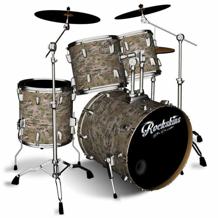 Refined Camo Fleck Drum Wrap