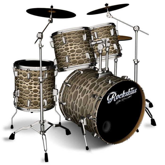Copper Carbon Fiber with Steel Overlay Drum Wrap