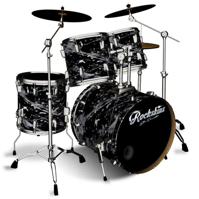 Splatter Snowstorm Drum Wrap
