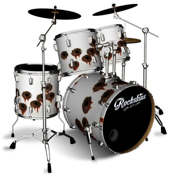 Bullet Holes Drum Wrap