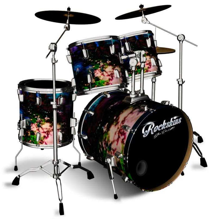 Finger-paint gone bad drum wrap
