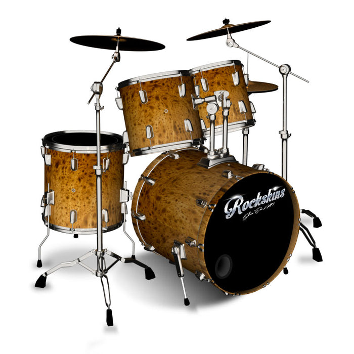 Marbled Wood Grain Drum Wrap