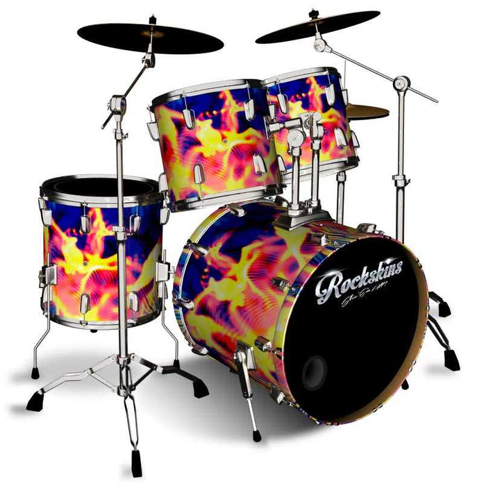 Whacked Fire & Rain Drum Wrap