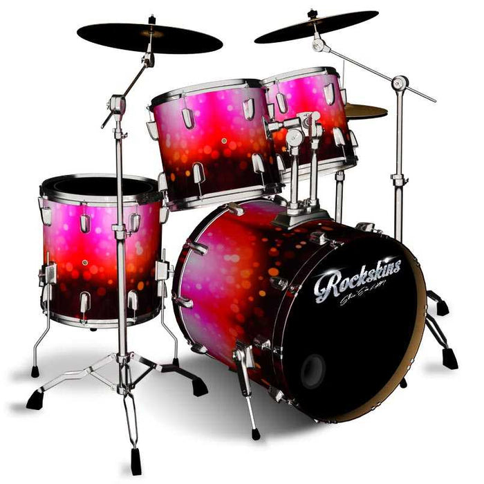 Pink Champagne Bubble Trip Drum Wrap