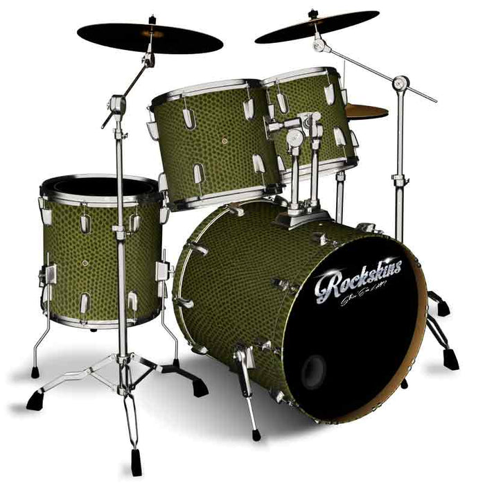Green Python Drum Wrap 12