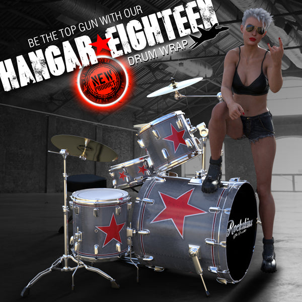 Hangar Eighteen Drum Wrap Rockskins