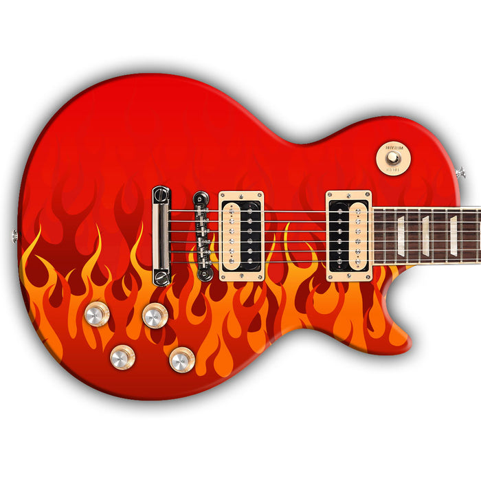 Gradient Red Fire Guitar Wrap