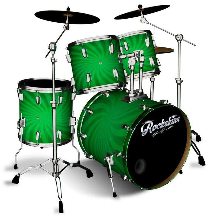 Green Twister Drum Wrap