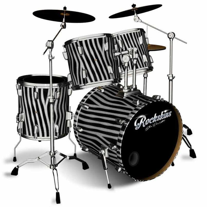 Zebra Fur Drum Wrap