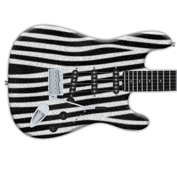Zebra Fur Guitar Wrap