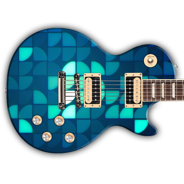 Kaleidoscope Of Blue Guitar Wrap