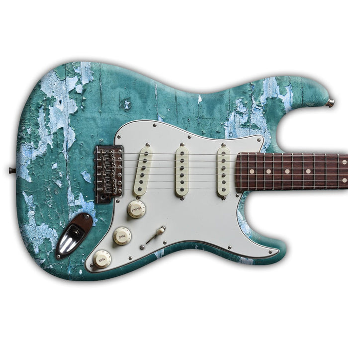 Old Paint Teal Guitar Wrap