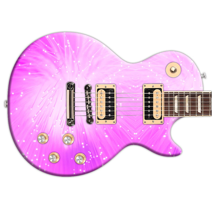 Pink Light Tips Guitar Wrap