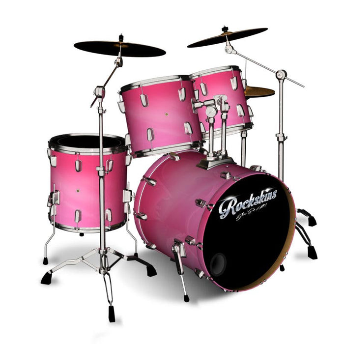 Pink Satin Sky Drum Wrap