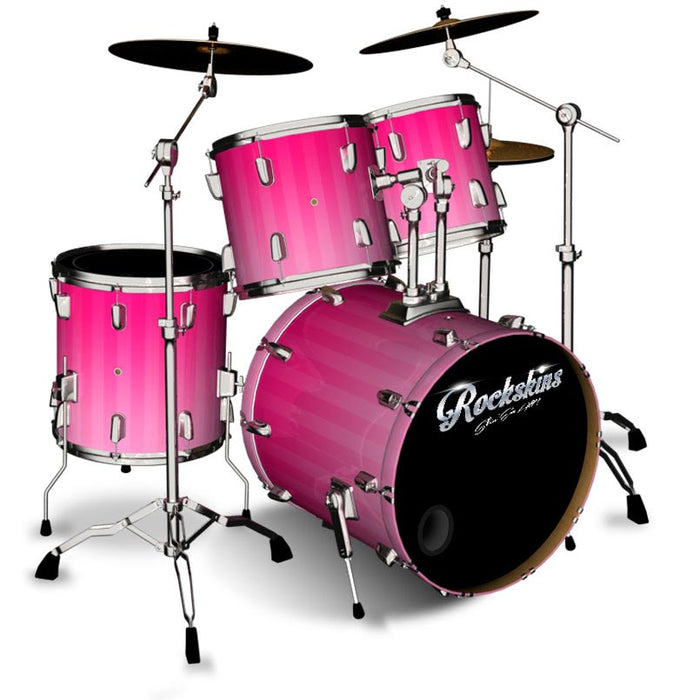 Pink Stripes Drum Wrap