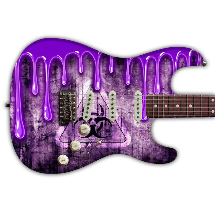 Purple Bio-Hazard Slime Guitar Wrap