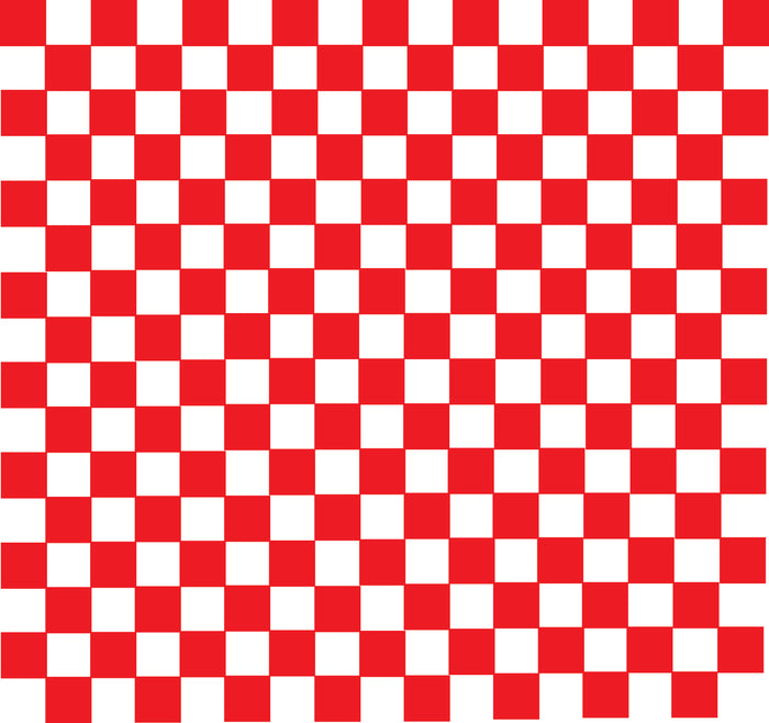 red and white checkered pattern