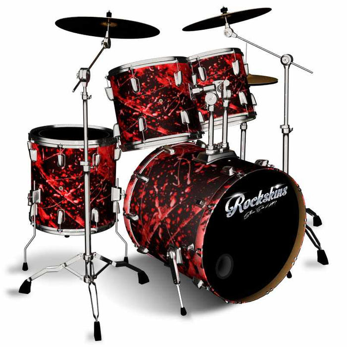 Red and Black Chaos Drum Wrap 1