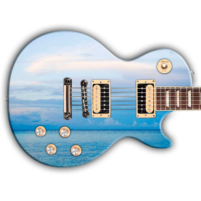 Skies & Oceans Blue Guitar Wrap