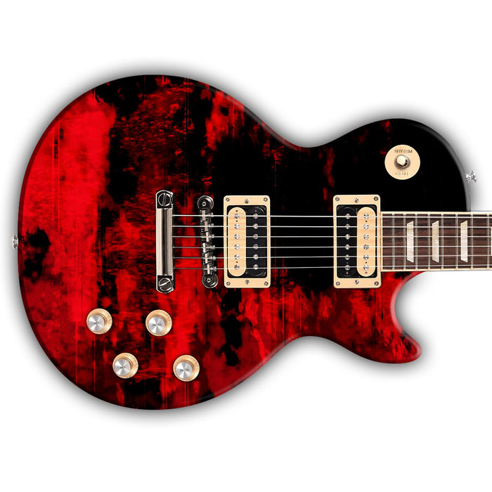 Red Erosion Guitar Wrap